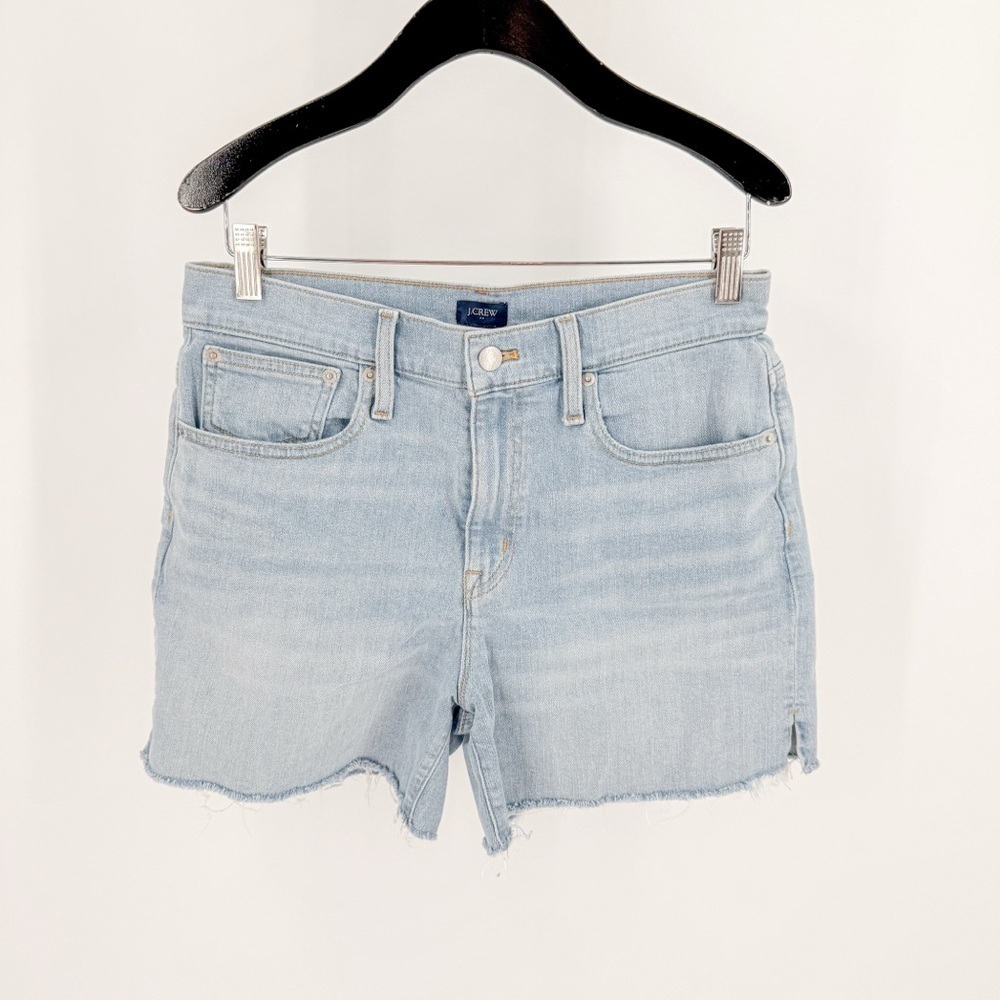 J Crew Jean Shorts with raw hem